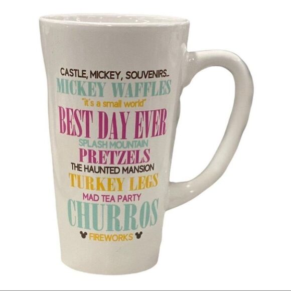 Disney Parks Mickey Souvenir Mug Attraction Splash Ears Rides Haunted Mansion - Picture 3 of 8